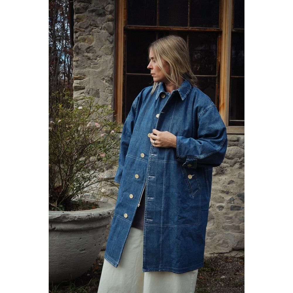 Rudy Jude Adult Denim Trench Coat Small